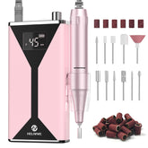 HELIVIVE nail drill front view highlights compact design for precise shaping and on-the-go use.