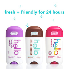 desodorante hello Unicornio, aroma único para un toque lúdico sin aluminio