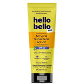Hello Bello Kids Mineral Sunscreen, botella frontal, protección amplia para piel sensible