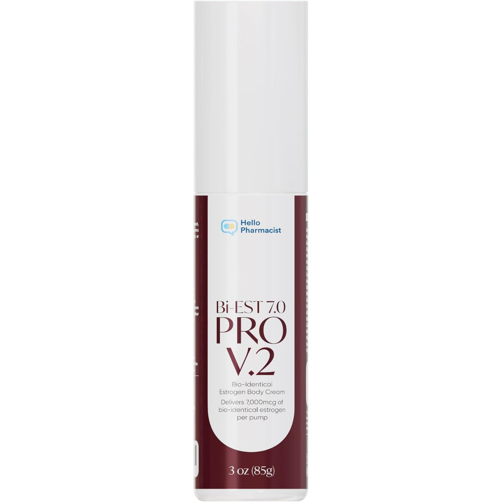 HelloPharmacist BiEst 7.0 PRO V2 bottle front view for easy daily use.
