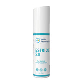 HelloPharmacist estriol 5.0 bottle pump ready for easy daily application, supporting hydration and skin comfort.