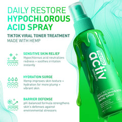 HEMPACTIV HOCl body spray mist for on-the-go hydration and calm skin.