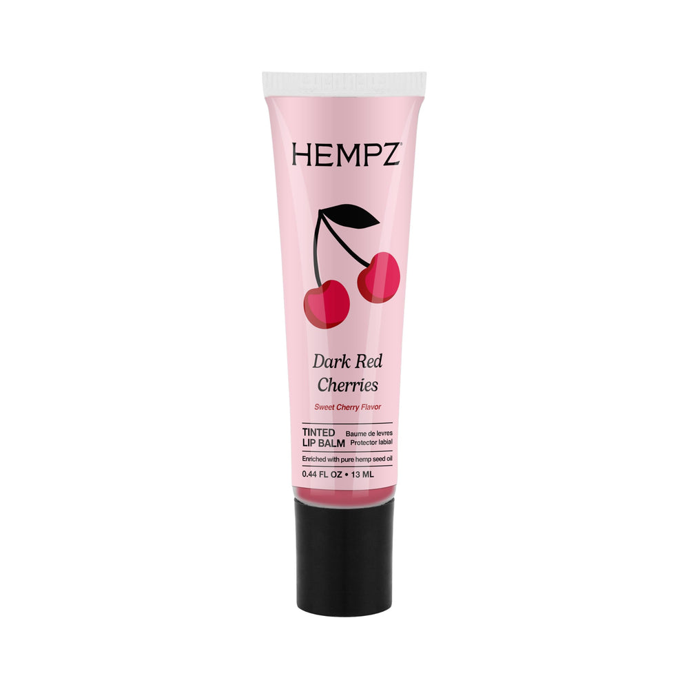 Hempz bálsamo labial cereza textura suave para hidratación diaria