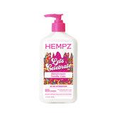 Hempz Buttercream Vanilla Lotion bottle closeup showing rich hydration.