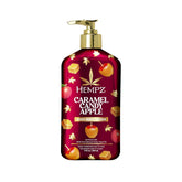 Hempz crema corporal Caramelo Manzana, hidratación suave y aroma otoñal.