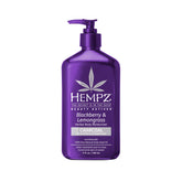 Hempz crema corporal frambuesa y hierba de limón para hidratación duradera.