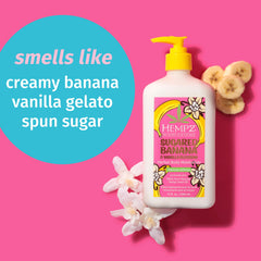 Hempz extracto de banana aporta vitamina A para suavizar la piel.