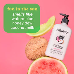 hempz loción corporal aceite de cáñamo para nutrición suave de la piel
