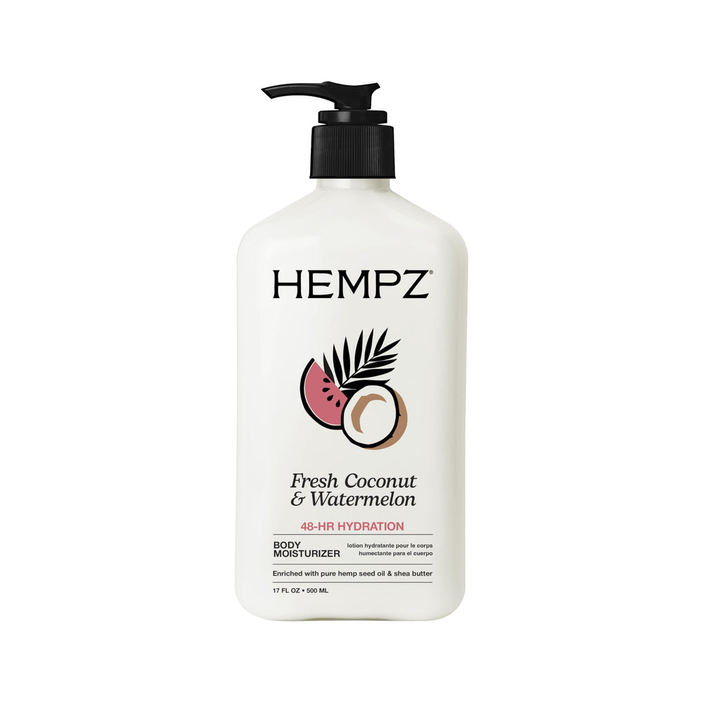 hempz loción corporal envase compacto para hidratación diaria de la piel
