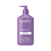 Loción corporal Hempz con magnesio, bote, hidratación suave para piel relajada