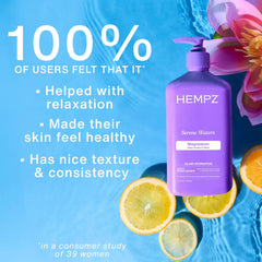 Arnica suavizante en Hempz, enfoque en relajación suave