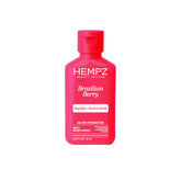 Loción Hempz Mini con bayas brasileñas en botella, hidrata la piel