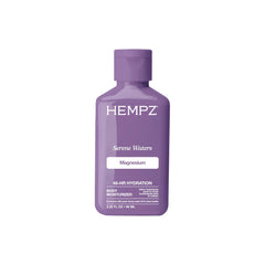 Hempz Mini Loción de Magnesio Serene Waters frasco para uso diario y relajación.