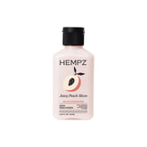 Hempz tamaño mini Melocotón Jugoso: frasco frontal para hidratación diaria.