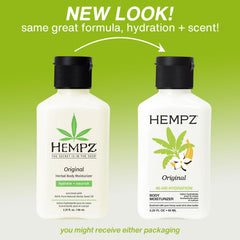 Hempz Mini Original envase mini práctico para llevar en bolso.