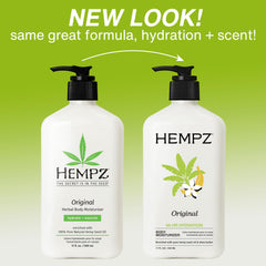 Hempz Original formula highlighting shea butter and ginseng for nourishment
