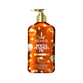 Hempz Pastel de Calabaza Especiado, crema corporal 17oz, hidratación duradera para piel seca.