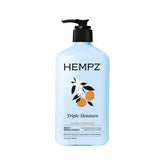 Hempz Crema Corporal Triple Humedad 17 onzas, hidratación intensa para piel seca.
