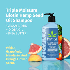 Hempz Triple Moisture formula with avocado oil for gentle nourishment