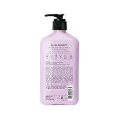 Texture close-up of Hempz Vanilla Plum Lotion showing creamy, non-greasy absorption