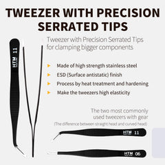 HengTianMei slanted tweezer tip enables precise brows and splinters.