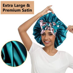 Heniho satin bonnet for braids and dreadlocks while sleeping.