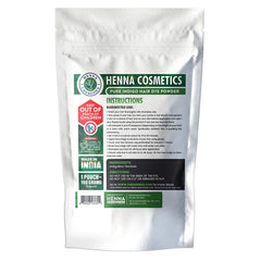 Henna Cosmetics Cypri indigo powder hair-dye kit demonstrates chemical-free styling