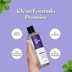 Her Fantasy Box Refresh gel de ducha: textura cremosa que forma espuma suave.