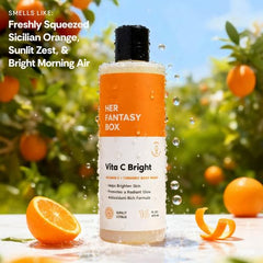 Her Fantasy Box Vita C Bright Curcuma Espuma cremosa lista para una ducha revitalizante