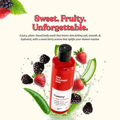 Espuma cremosa de Yummy, Her Fantasy Box, ideal para hidratar pieles secas.