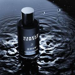 Herban Cowboy Dusk bottle with lime accent signals fresh opening.