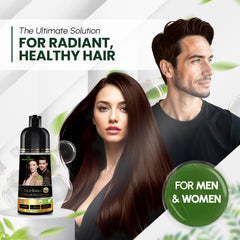 Herbishh Dark Brown Shampoo – textura cremosa: aplicación suave y cobertura uniforme.