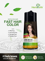 Foamy lather from Herbishh color shampoo with silky finish