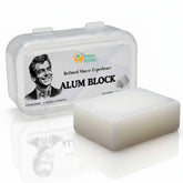 Herbs Botanica alum block after shaving glides smoothly to soothe the skin
