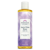 HERITAGE STORE Aceite corporal Aura Glow rosa: botella para hidratación suave diaria