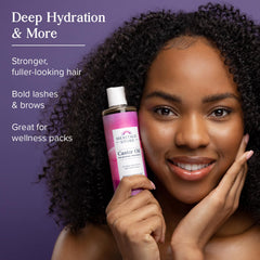 HERITAGE STORE Aceite de ricino vertido, brillo saludable en el cabello.