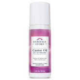 HERITAGE STORE Castor Oil Roll-On bottle for targeted skin and hair hydration.