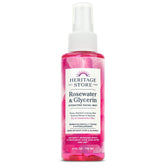 Heritage Store Rosewater Glycerin facial mist bottle for refreshing hydration