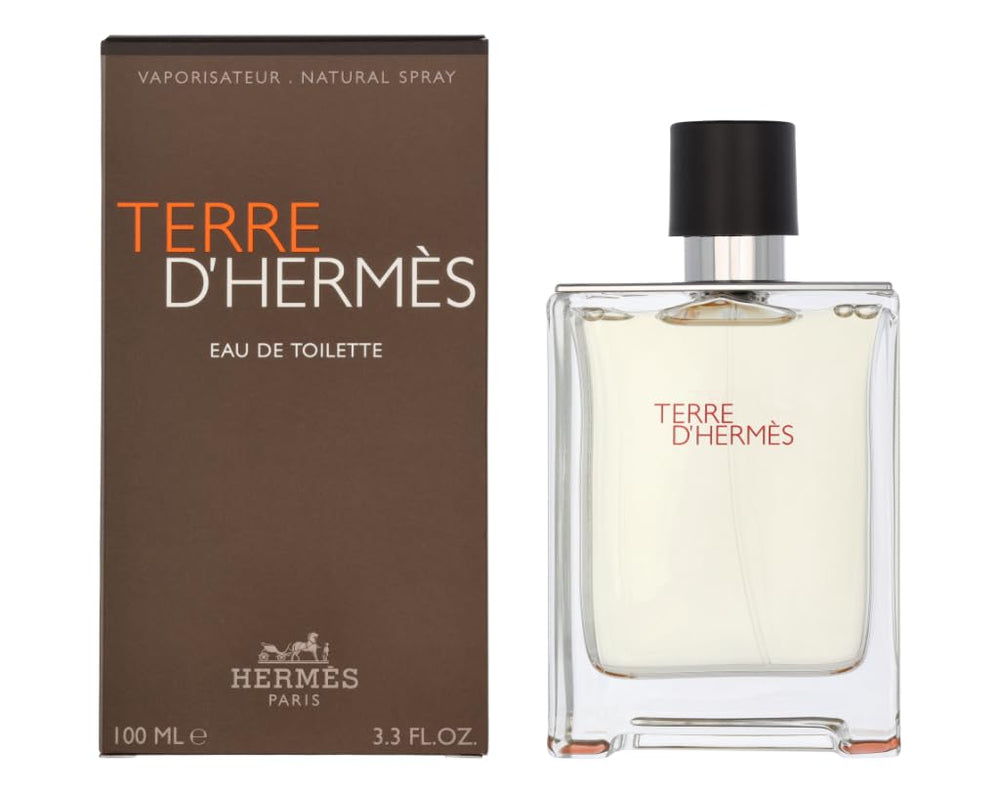 Hermès Terre d’Hermès bottle front; versatile, sophisticated everyday fragrance.