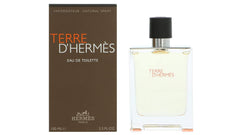 Hermès Terre D’Hermès bottle angled view, ideal for daily wear and signature scent.