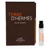 Hermès Terre d'Hermès EDT spray vial close-up, portable fragrance for discreet daytime wear.