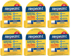 Herpecin-L lip protectant SPF 30 pack6 box ready for daily lip care.