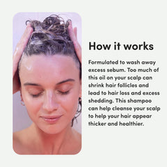 Hims & Hers ingredient panel highlights biotin and saw palmetto.