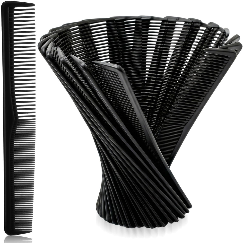Hestya 36-pack hair combs front pack shot for daily styling with sturdy plastic