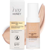 Hey Honey Trick and Treat CC Cream SPF 46 bottle offers lightweight coverage and glow.
