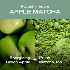 Hey Humans Apple Matcha ingredients closeup featuring vitamin E and shea butter.