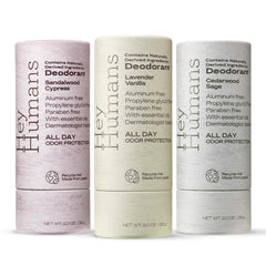 Hey Humans deodorant stick aluminum-free for clean, all-day odor control.