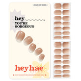 heyhae bandas uñas gel ombre nude, acabado suave y natural para uñas perfectas.