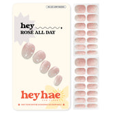 Heyhae gel semi cocido en rosas con estrellas, ideal para un look festivo y deslumbrante.
