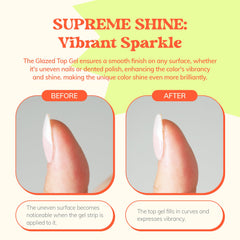 heyhae Glazed Top Gel brillo intenso con acabado ultra brillante